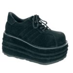 Demonia Black Vegan Suede Tempo-08