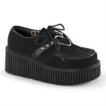 Demonia Black Vegan Suede-Vegan Leather Creeper-206 - Image 6