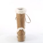 Demonia Camel Vegan Suede Cubby-311 - Image 5