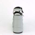 Demonia Gray Reflective Vegan Leather Wave-13 - Image 5