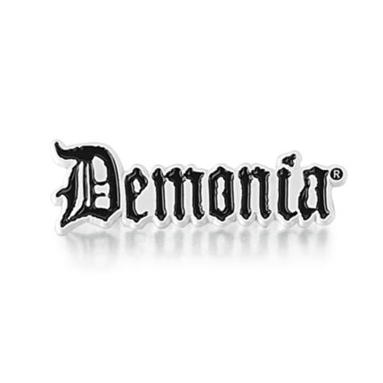 Demonia Logo Enamel Pin Black Demonia