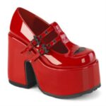Demonia Red Patent Camel-55 - Image 6
