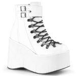 Demonia White Vegan Leather Kera-21 - Image 2