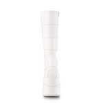 Demonia White Vegan Leather Stack-301 - Image 3