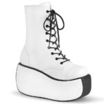 Demonia White Vegan Leather Violet-120