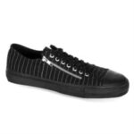 Deviant-06 Demonia Black Canvas-White Pinstripes - Image 6
