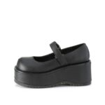 Dollie-01 Black Vegan Leather Demonia - Image 4