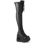 Dynamite-300-1 Black Str Vegan Leather Demonia - Image 2
