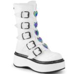 Emily-330 White Vegan Leather Demonia - Image 7