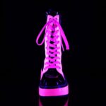 Emily-350 Demonia Black U V Neon Pink - Image 3