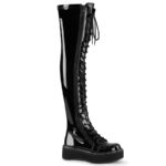 Emily-375 Black Patent Demonia - Image 2