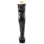 Emily-375 Demonia Black Str Vegan Leather - Image 5
