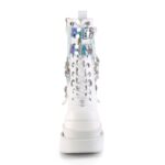 Eternal-115 White Veganleather-Patent Demonia - Image 3