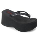 Funn-33 Demonia Black Vegan Leather - Image 2