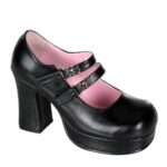 Gothika-09 Demonia Black Vegan Leather