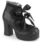Gothika-53 Demonia Black Vegan Leather - Image 2