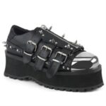 Gravedigger-03 Black Vegan Leather Demonia - Image 6