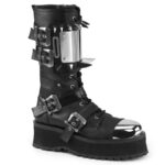 Gravedigger-250 Black Vegan Leather Demonia - Image 2