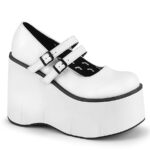 Kera-08 White Vegan Leather Demonia - Image 2