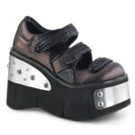 Kera-13 Demonia Black-Pewter Vegan Leather - Image 2