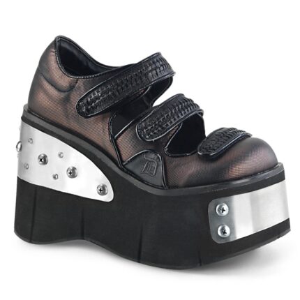 Kera-13 Demonia Black-Pewter Vegan Leather