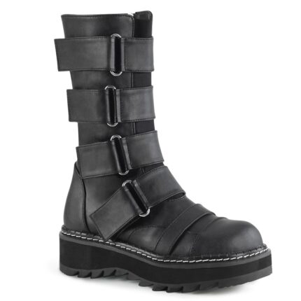 Lilith-211 Demonia Black Vegan Leather
