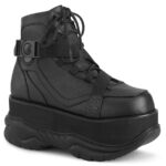 Neptune-181 Black Vegan Leather Demonia
