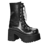 Ranger-301 Demonia Black Vegan Leather - Image 2