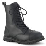 Riot-10 Demonia Black Vegan Leather - Image 2