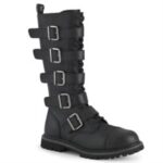 Riot-18Bk Demonia Black Vegan Leather - Image 6