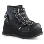 Scene-30 Demonia Black Vegan Leather