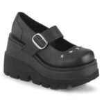Shaker-23 Black Vegan Leather Demonia - Image 6