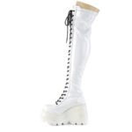 Shaker-374 White Hologram Stretch Patent Demonia - Image 4
