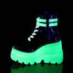 Shaker-52 Black Patent-U V Neon Green Demonia - Image 4