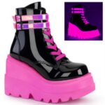 Shaker-52 Black Patent-U V Neon Pink Demonia - Image 6