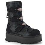 Slacker-101 Demonia Black Vegan Leather-Canvas - Image 2