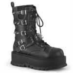 Slacker-165 Demonia Black Vegan Leather - Image 3