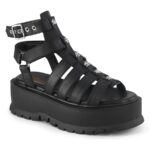 Slacker-18 Demonia Black Vegan Leather - Image 2