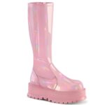 Slacker-200 Baby Pink Holo Patent Demonia - Image 2