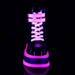 Slacker-52 Demonia Black U V Iridescent Pink - Image 3