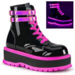 Slacker-52 Demonia Black U V Iridescent Pink - Image 6