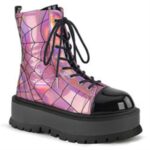 Slacker-88 Demonia Pink Hologram-Black Patent - Image 6