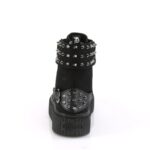 Sneeker-266 Demonia Black Canvas-Vegan Leather - Image 5