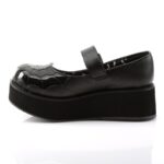 Sprite-05 Demonia Black Vegan Leather-Black Patent - Image 4