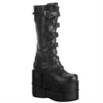 Stack-308 Black Vegan Leather Demonia - Image 6