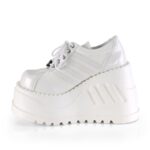 Stomp-08 Demonia White Vegan Leather - Image 4