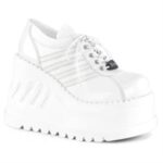 Stomp-08 Demonia White Vegan Leather - Image 6
