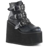 Swing-105 Black Vegan Leather Demonia - Image 6