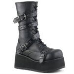 Trashville-205 Demonia Black Vegan Leather - Image 6