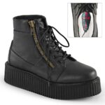 V-Creeper-571 Black Vegan Leather Demonia - Image 7